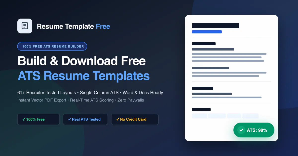 Free Resume Templates gallery image