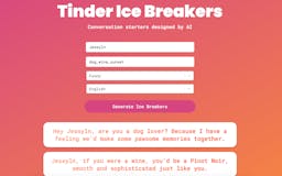 Tinder Ice Breaker media 1
