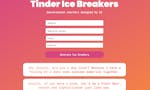 Tinder Ice Breakers image