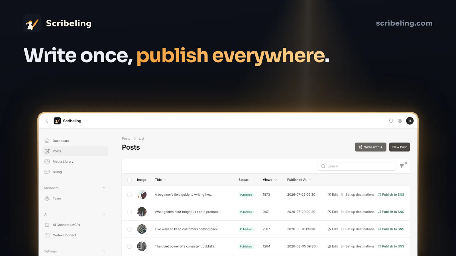 Scribeling — Your ChatGPT, Your marketer screenshot 4
