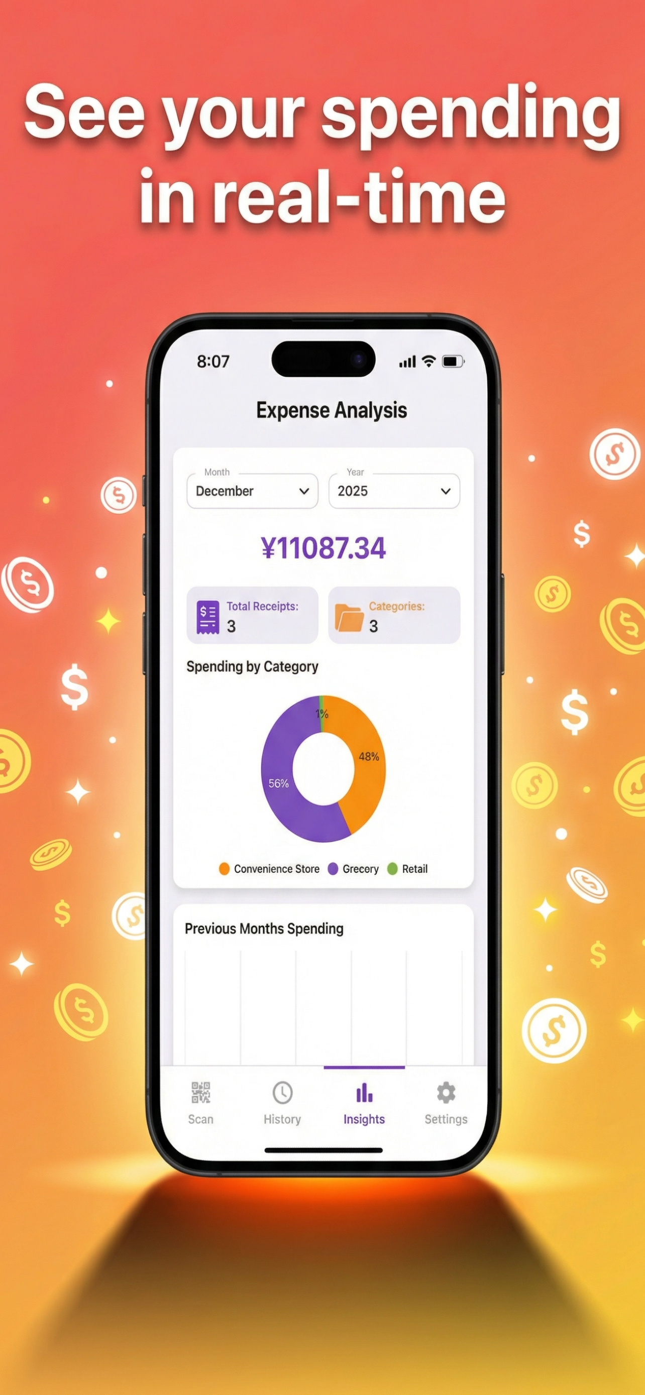 ReceiptSync – Smart Receipt Scanner - Screenshot 4 showing product features and functionality
