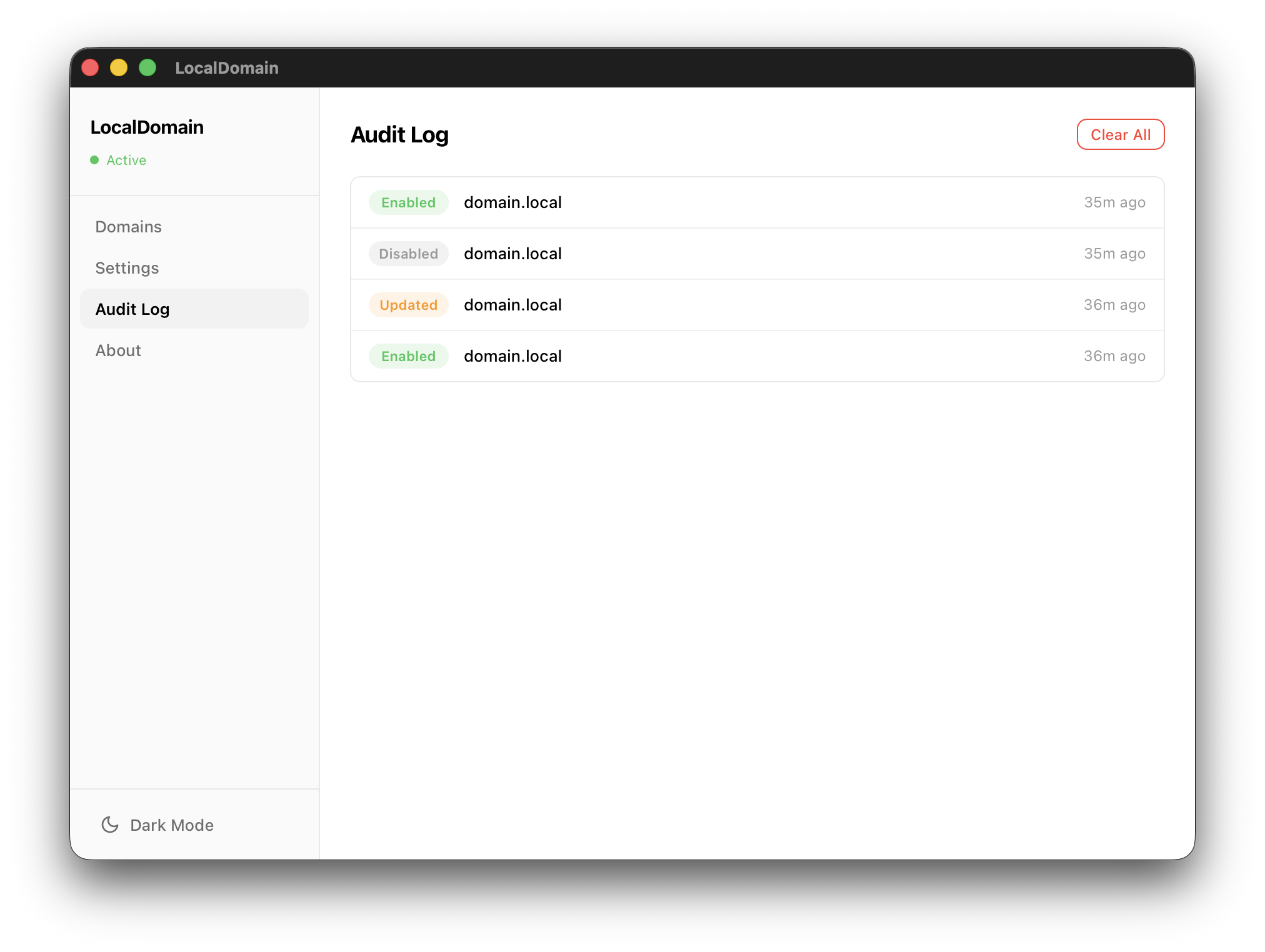 LocalDomain - Local Domain Manager - Screenshot 4 showing product features and functionality
