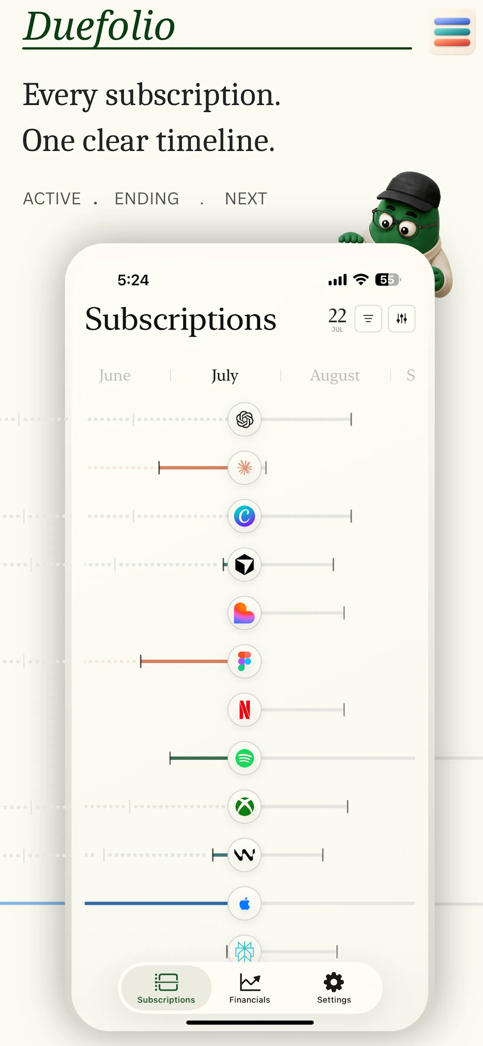 Duefolio screenshot 1