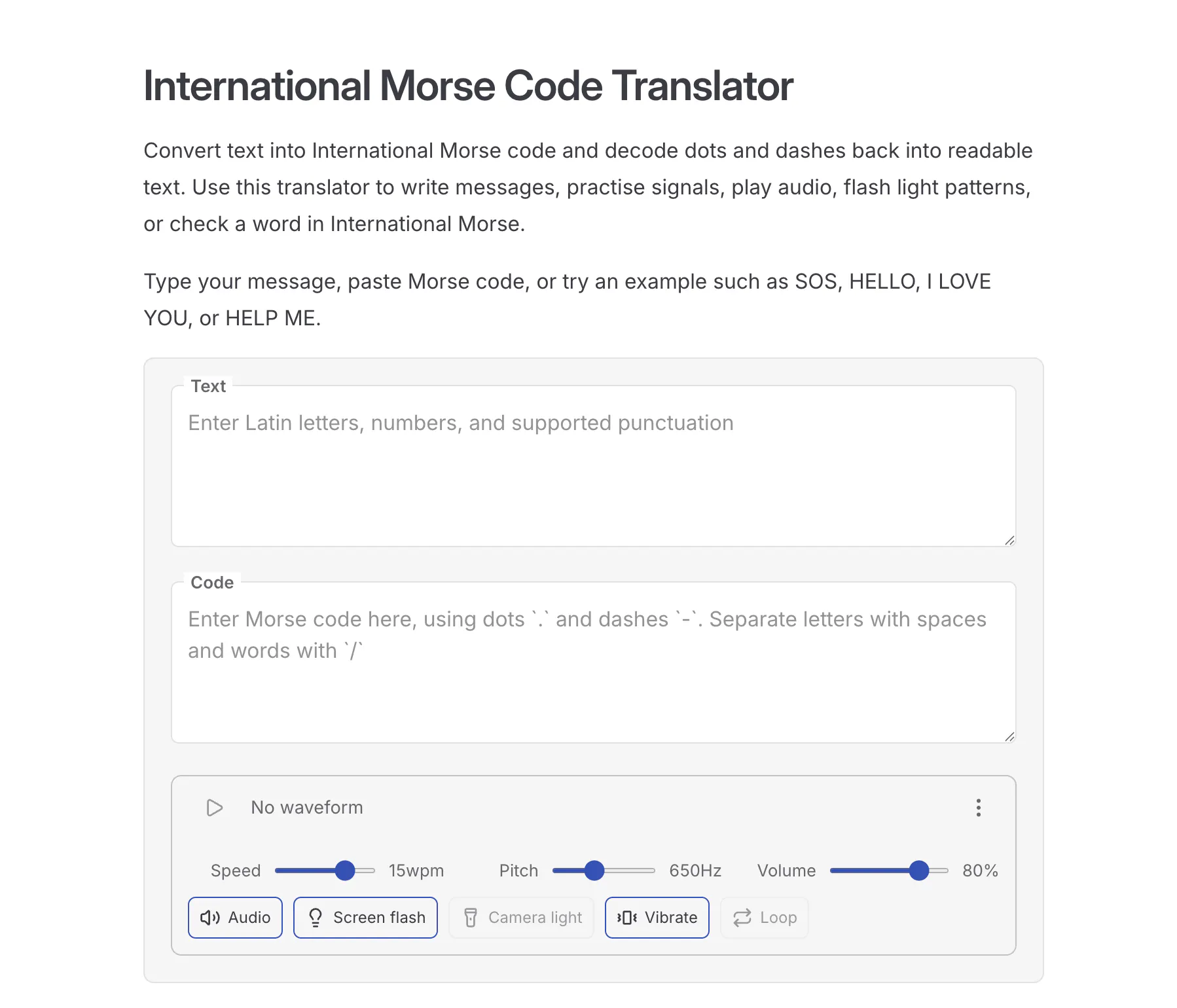 Morse Codes gallery image