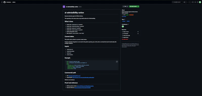 AI Admissibility screenshot 3