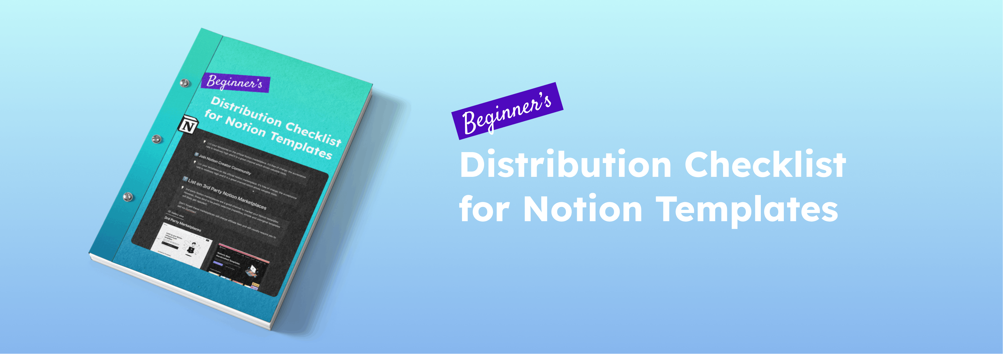 Notion Template Marketing for Berginners media 1