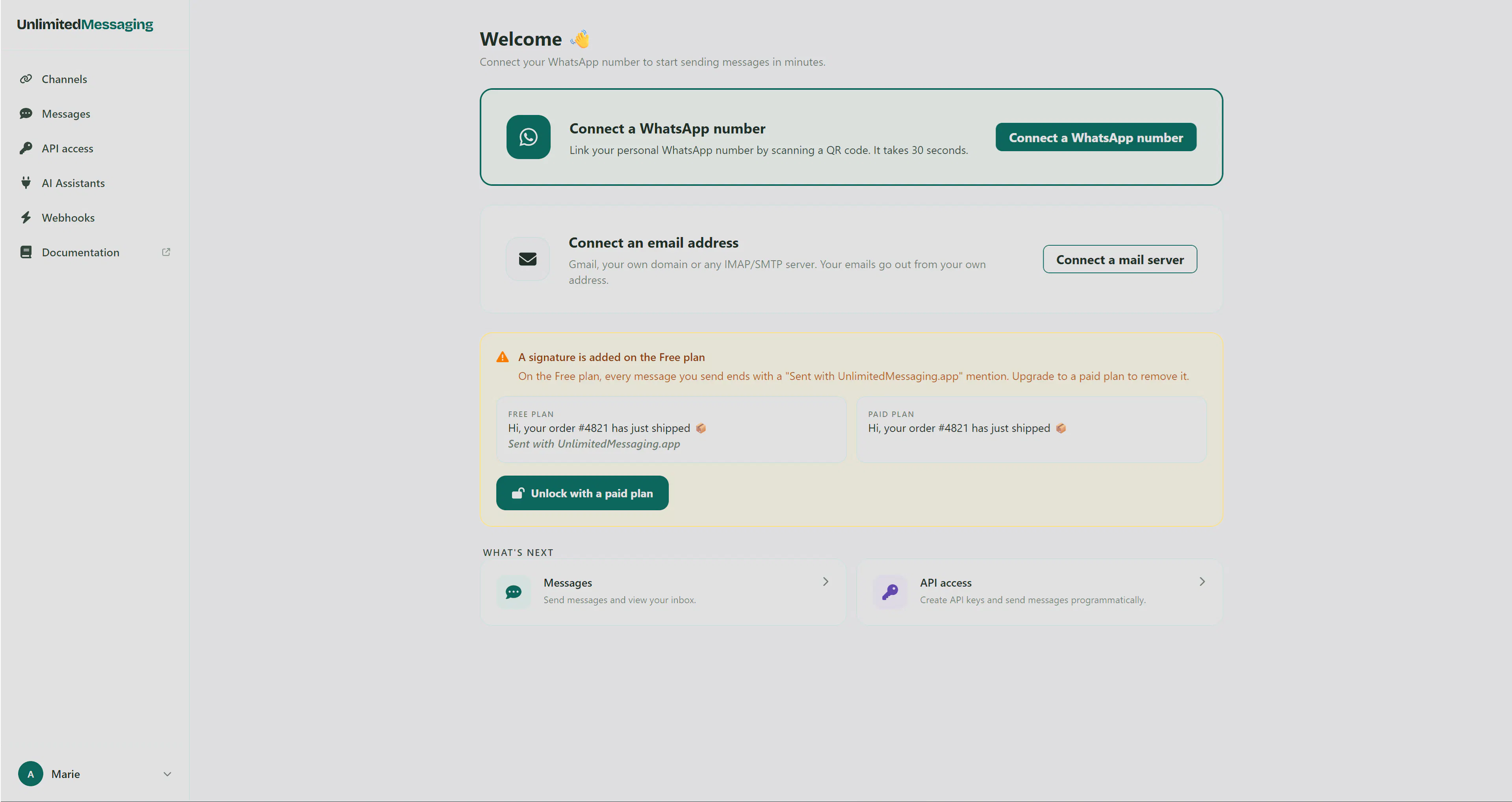Unlimited Messaging gallery image