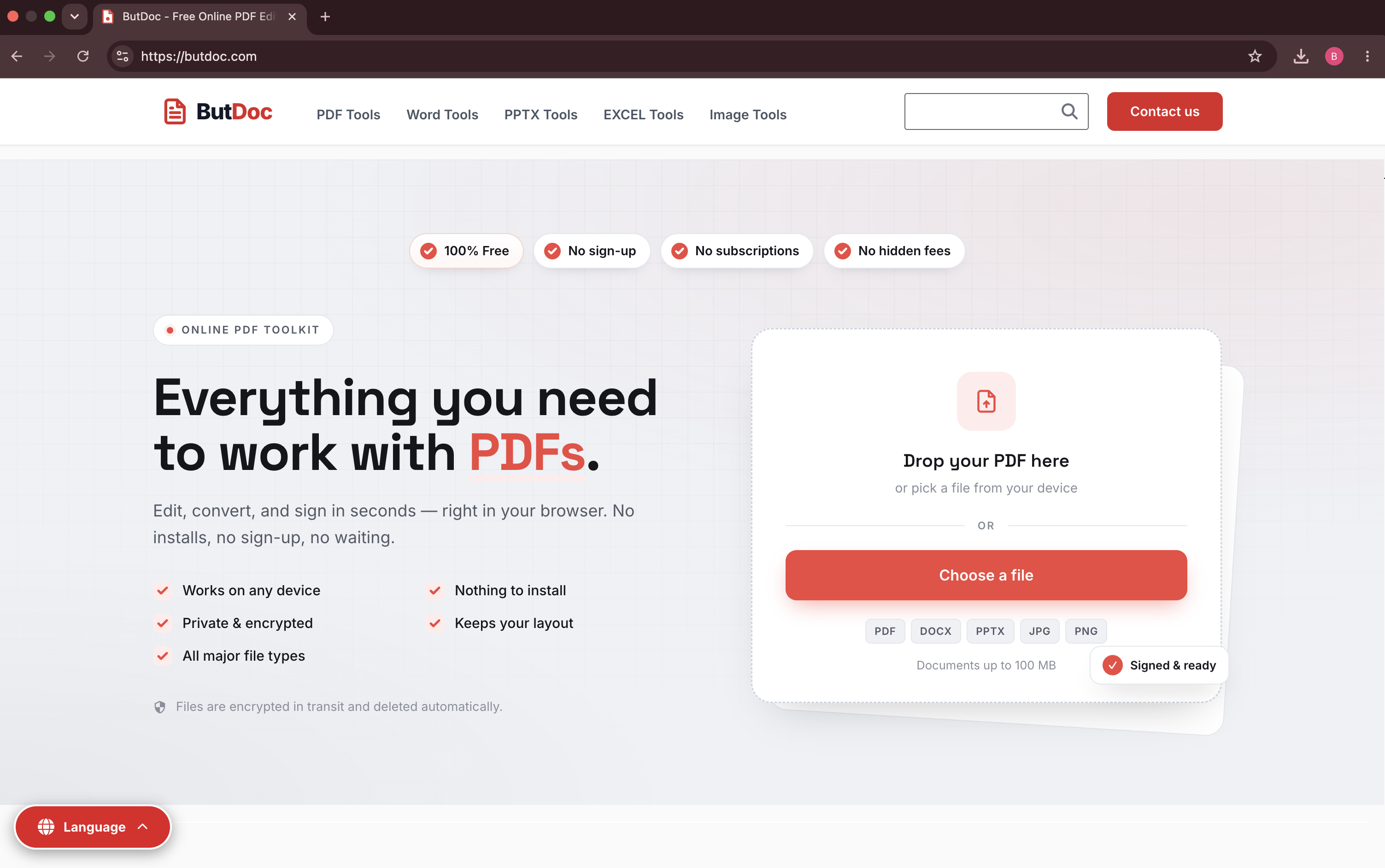 ButDoc – Free PDF Editor & Signer 