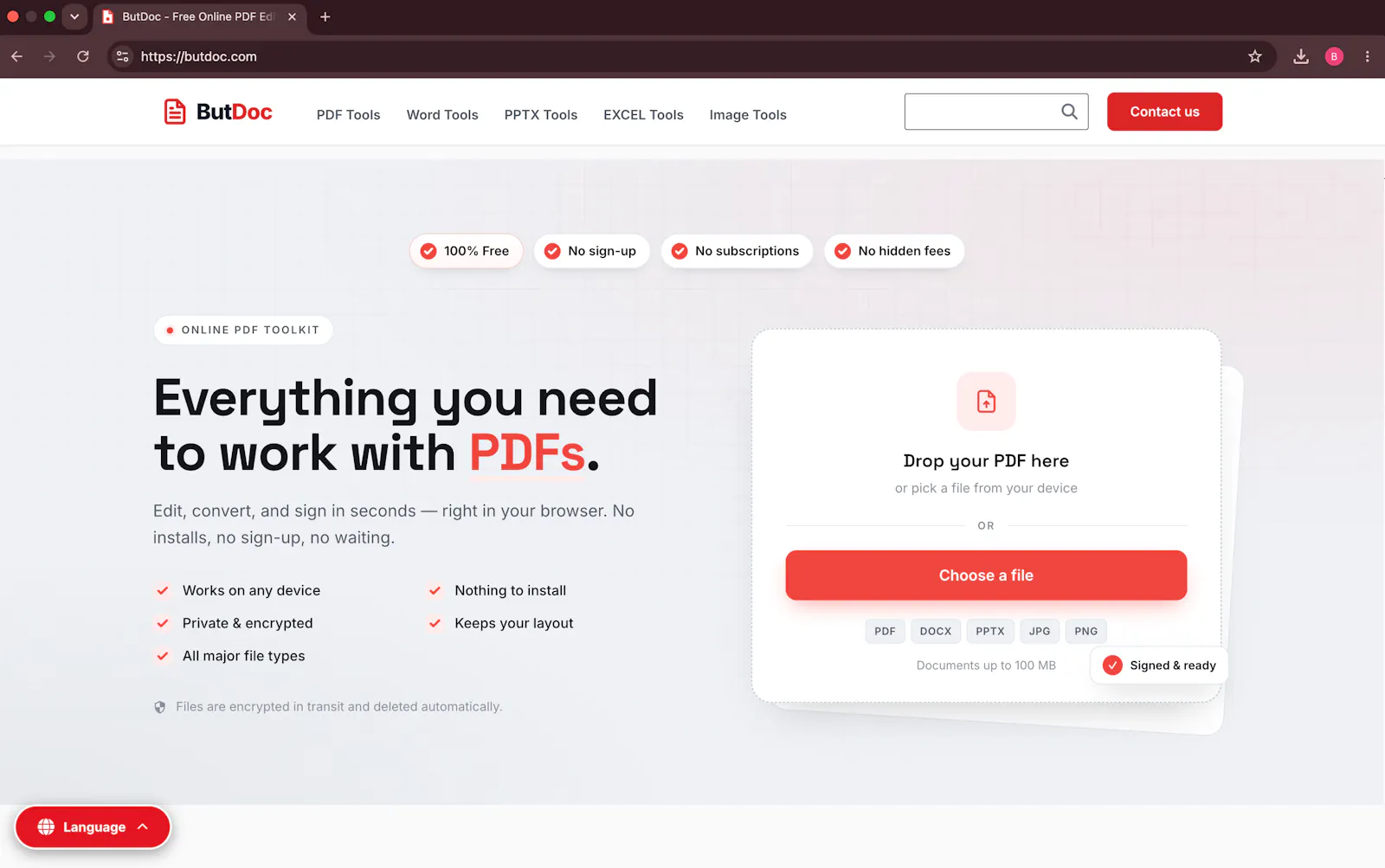 ButDoc – Free PDF Editor & Sign Online  screenshot 1