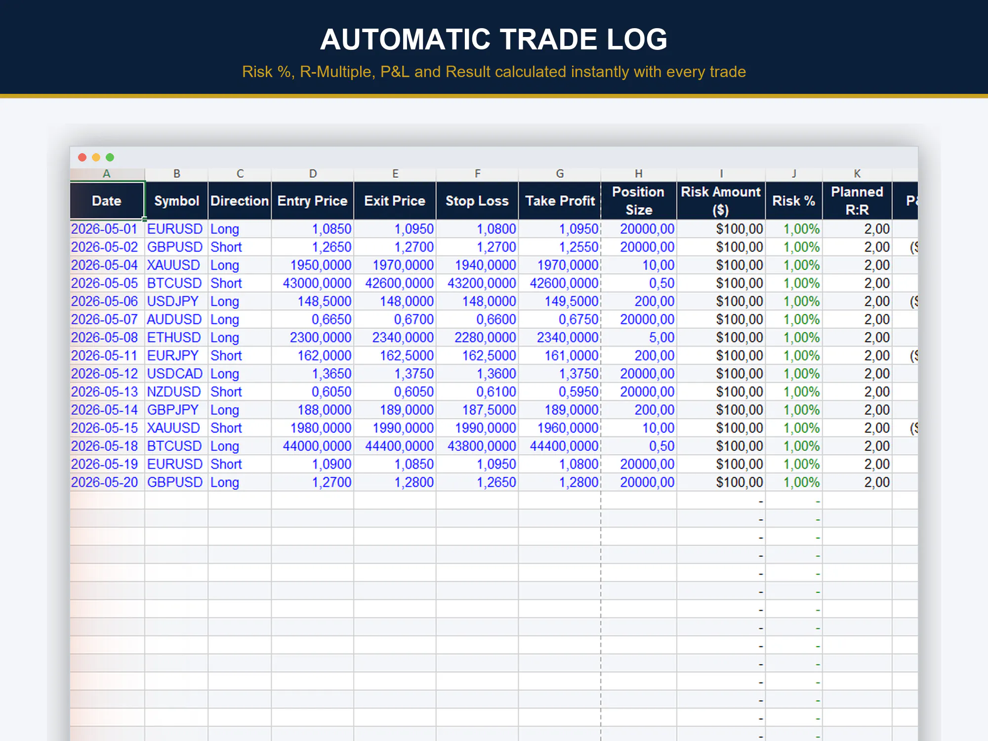 Trading Journal Pro screenshot