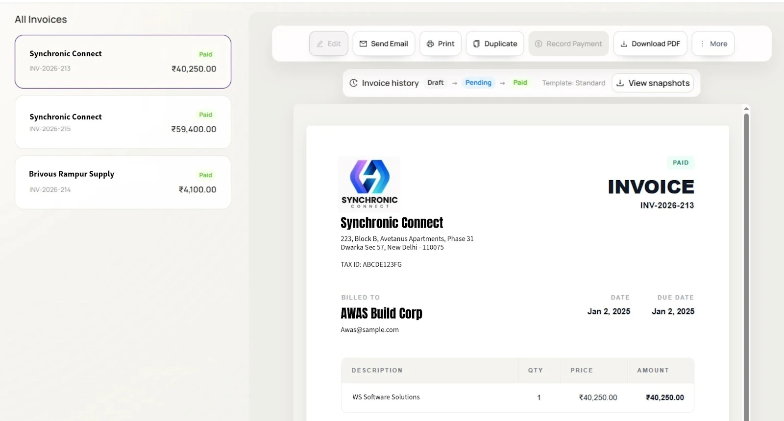 Poqet screenshot 2