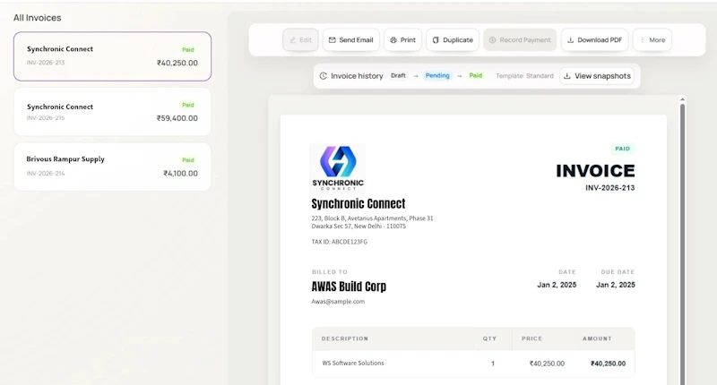 Poqet screenshot 2