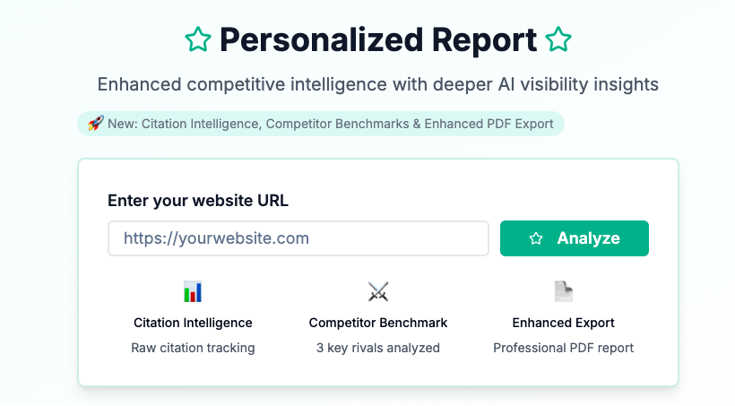 VISIBLE™ - AI Visibility Platform - Get AI Visibility Report – Check Your Brand Presence in AI media 4