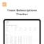 Team Subscriptions Tracker