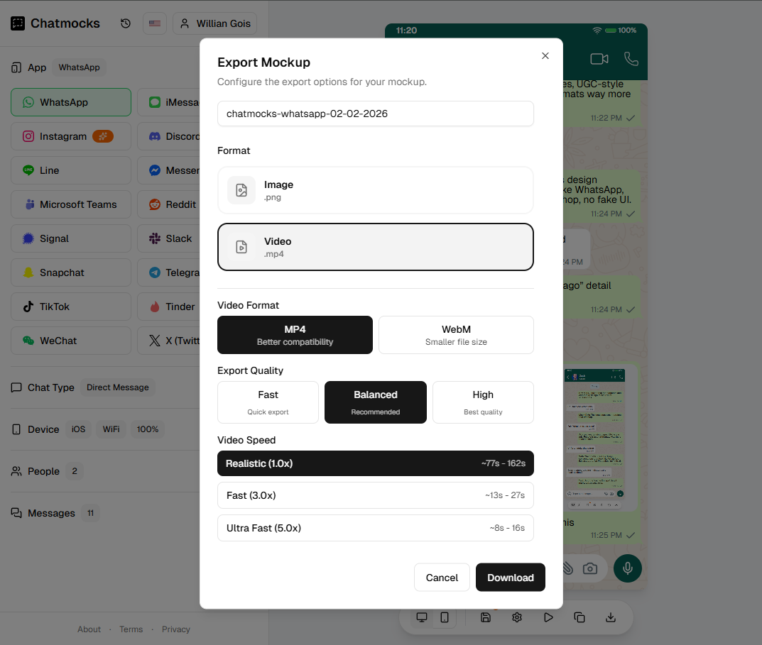 Chatmocks - Screenshot 5 showing product features and functionality
