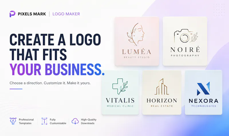 Pixels Mark Logo Maker screenshot 1