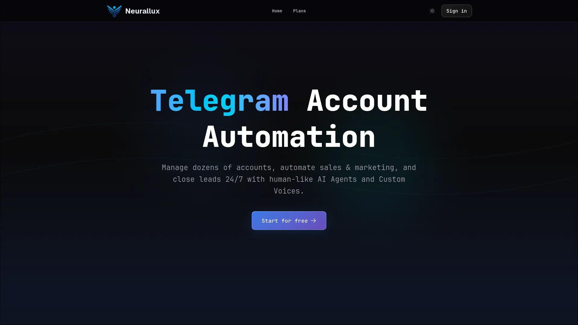Neurallux — Telegram Account Automation gallery image