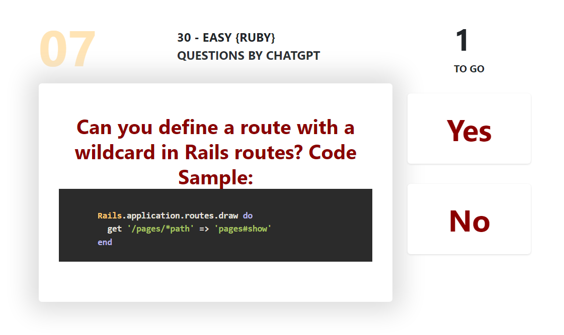 Quiz Ruby sui binari per tutti, gratuito media 4
