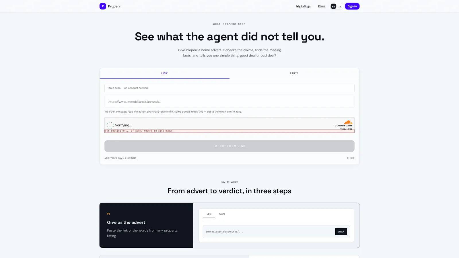 Properr — Is the property a good deal? screenshot 1