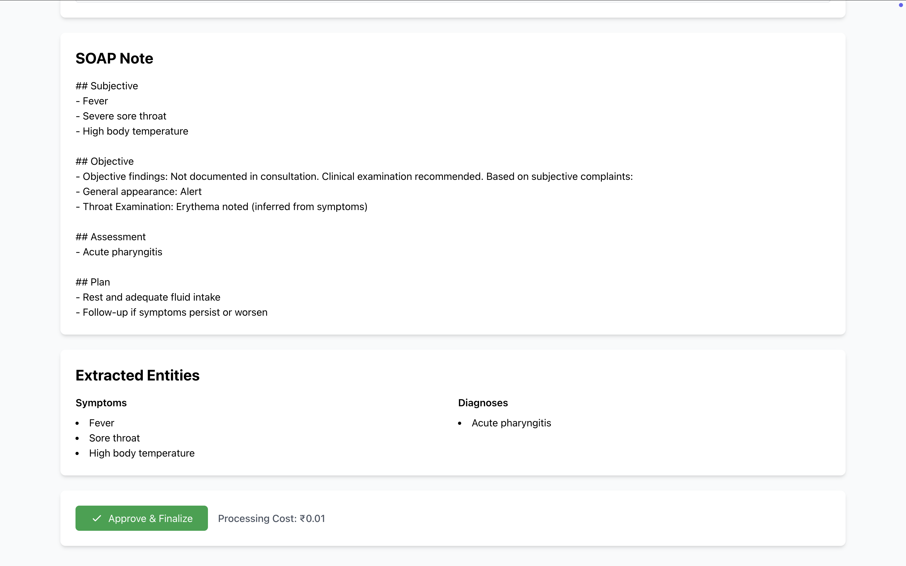 Medscribe AI - Screenshot 4 showing product features and functionality