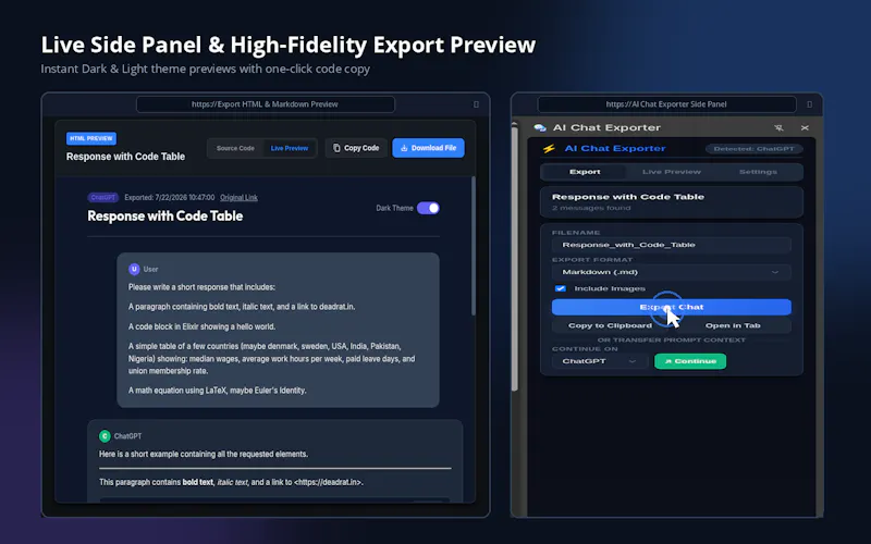 AI Chat Exporter screenshot 5