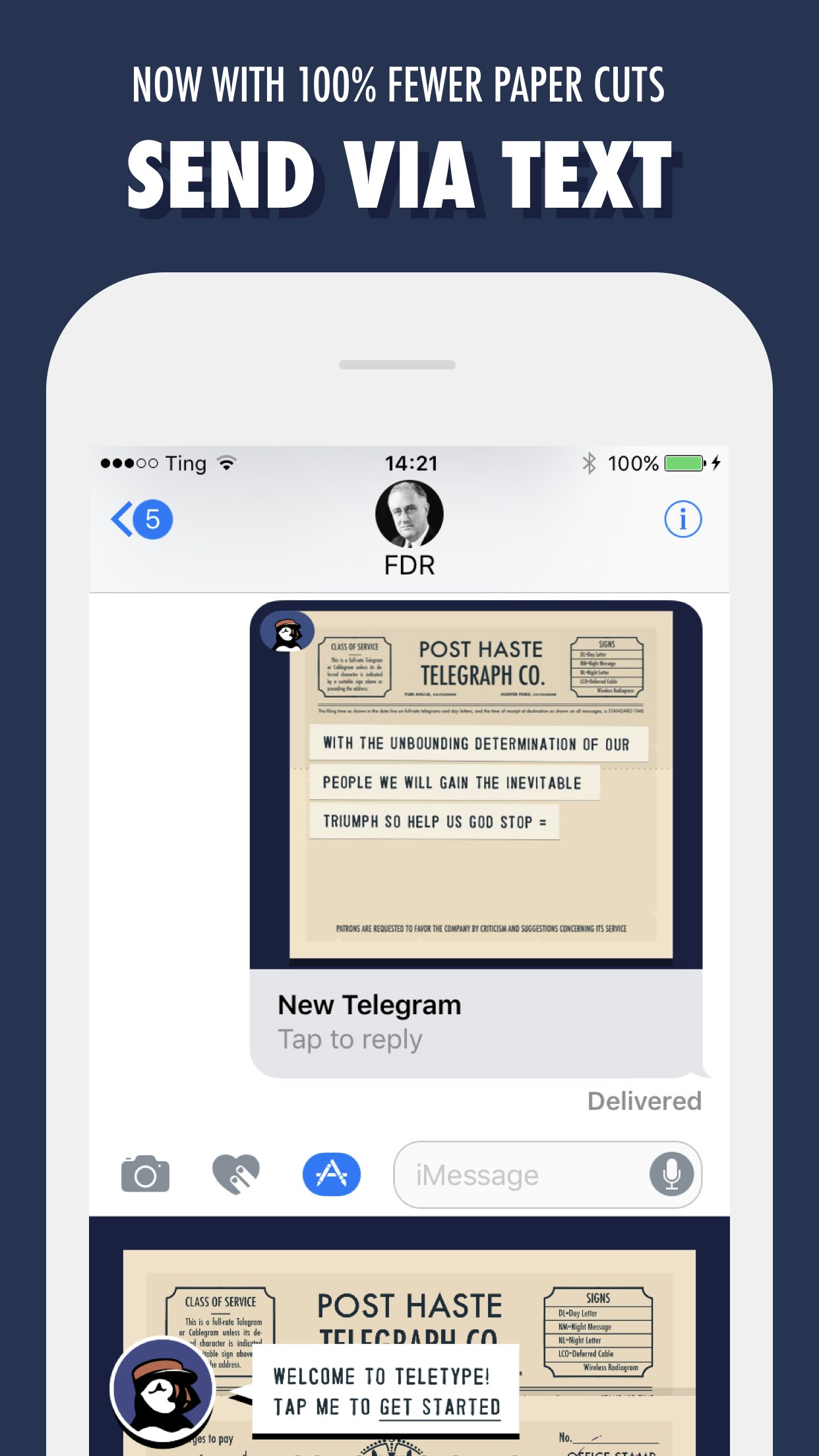 Teletype for iMessage gallery image