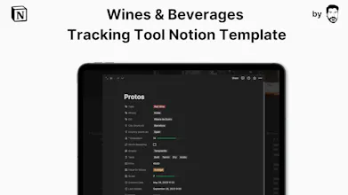 Wines & Beverages Track Notion Template gallery image