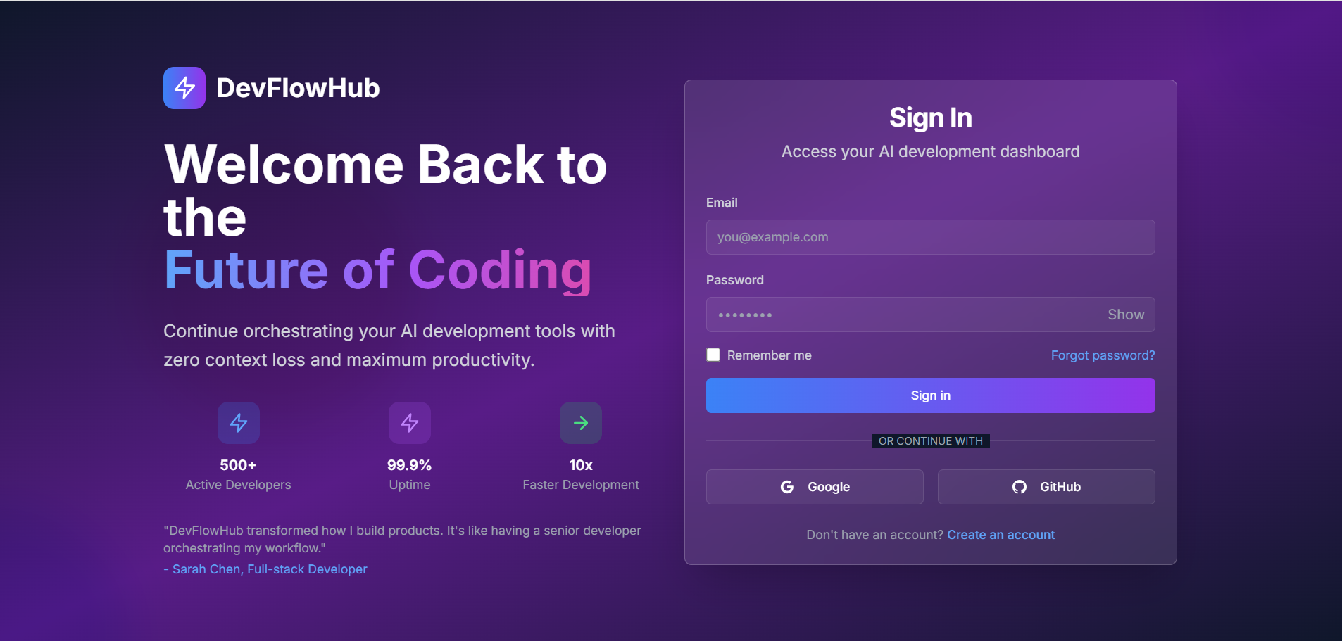 DevFlowHub gallery image