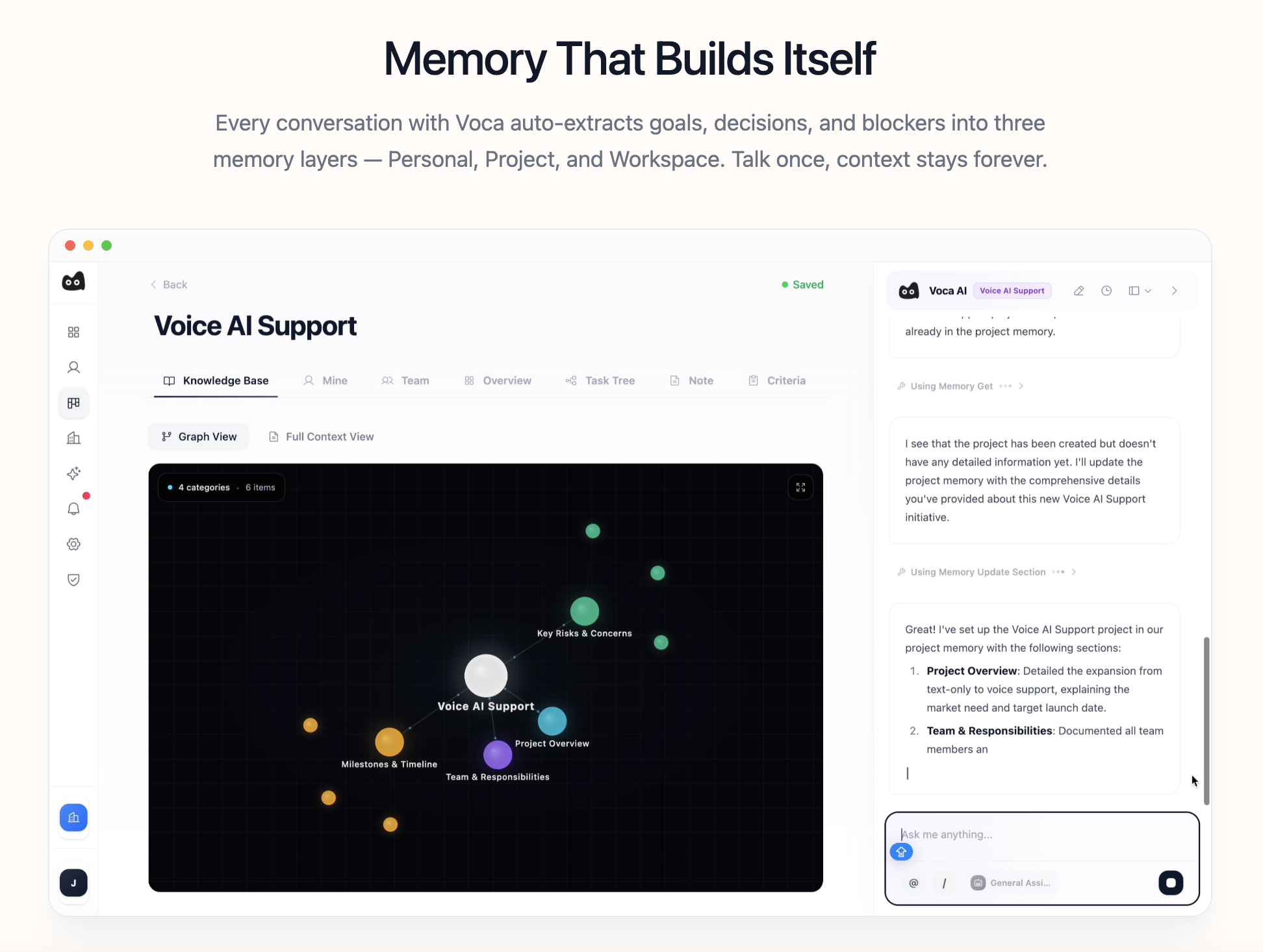 Voca AI - Main product screenshot demonstrating key features and user interface