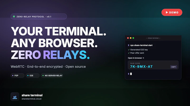 Share Terminal screenshot 1 (video preview)