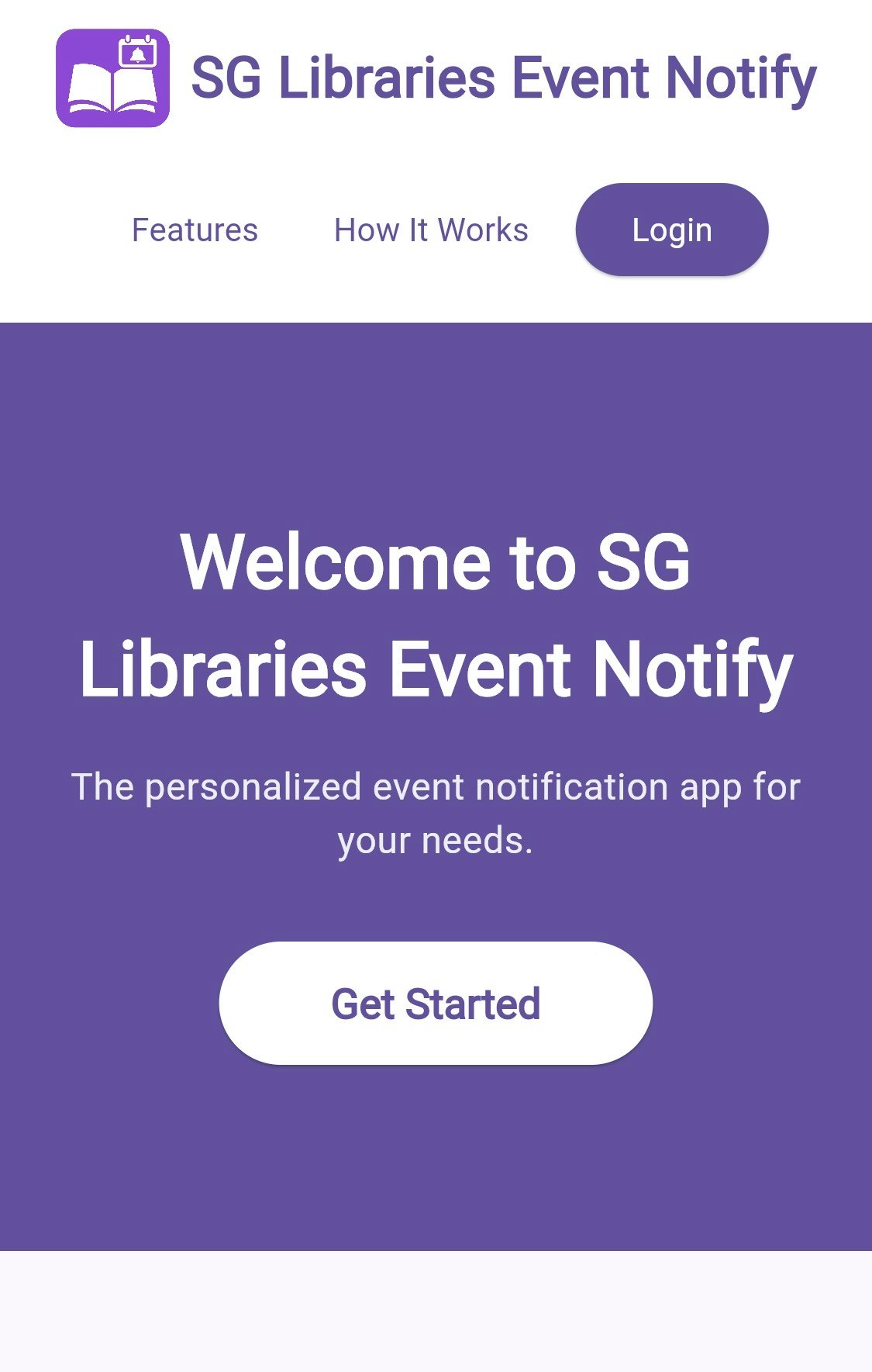 SG Libraries Event Notify - Main product screenshot demonstrating key features and user interface
