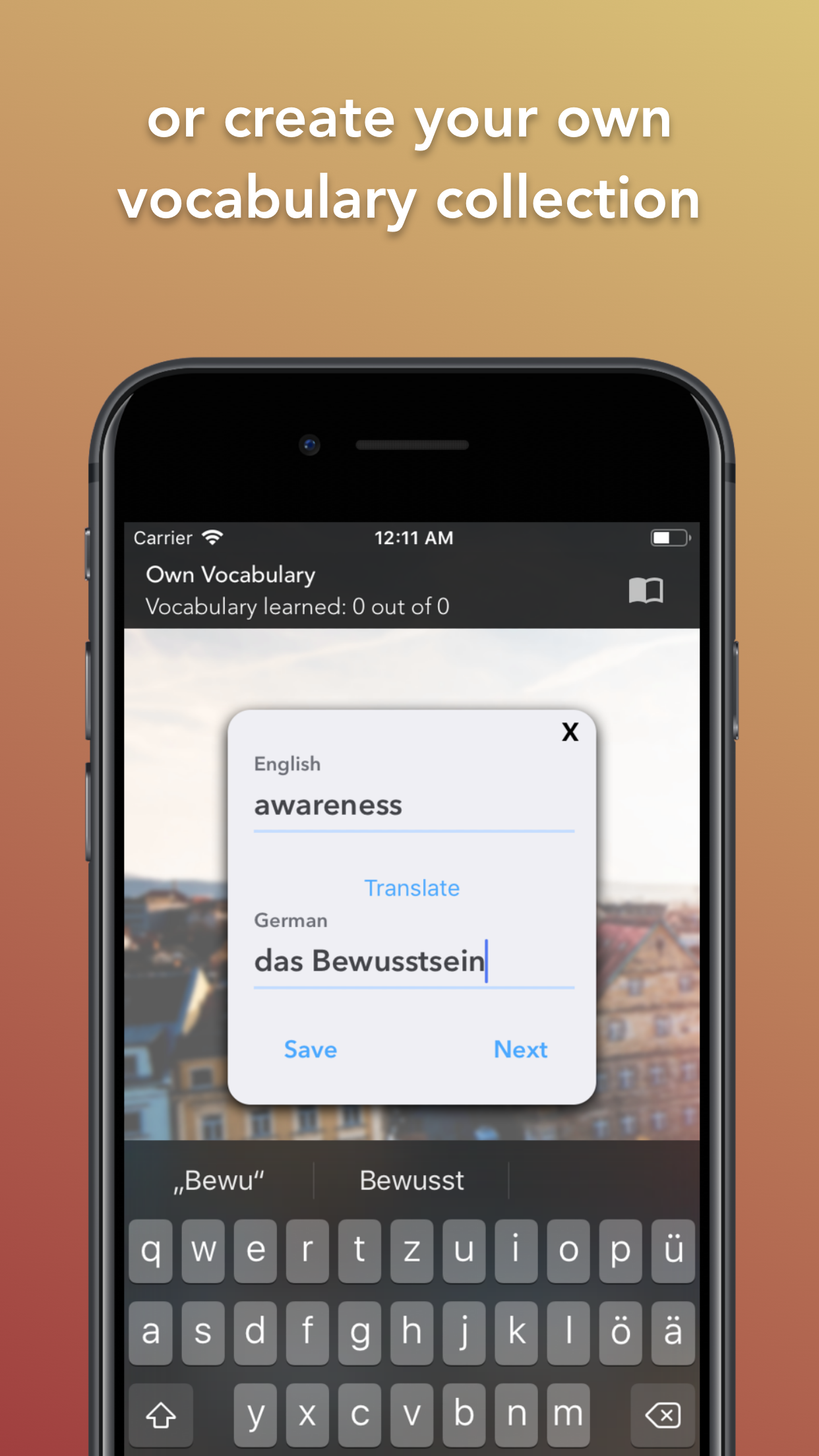 Learn German Words - Flashcard gallery image