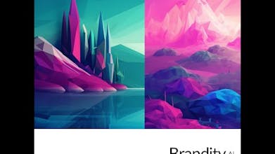 Uma captura de tela da página inicial da Brandity demonstrando suas capacidades de transformação de marca com inteligência artificial.