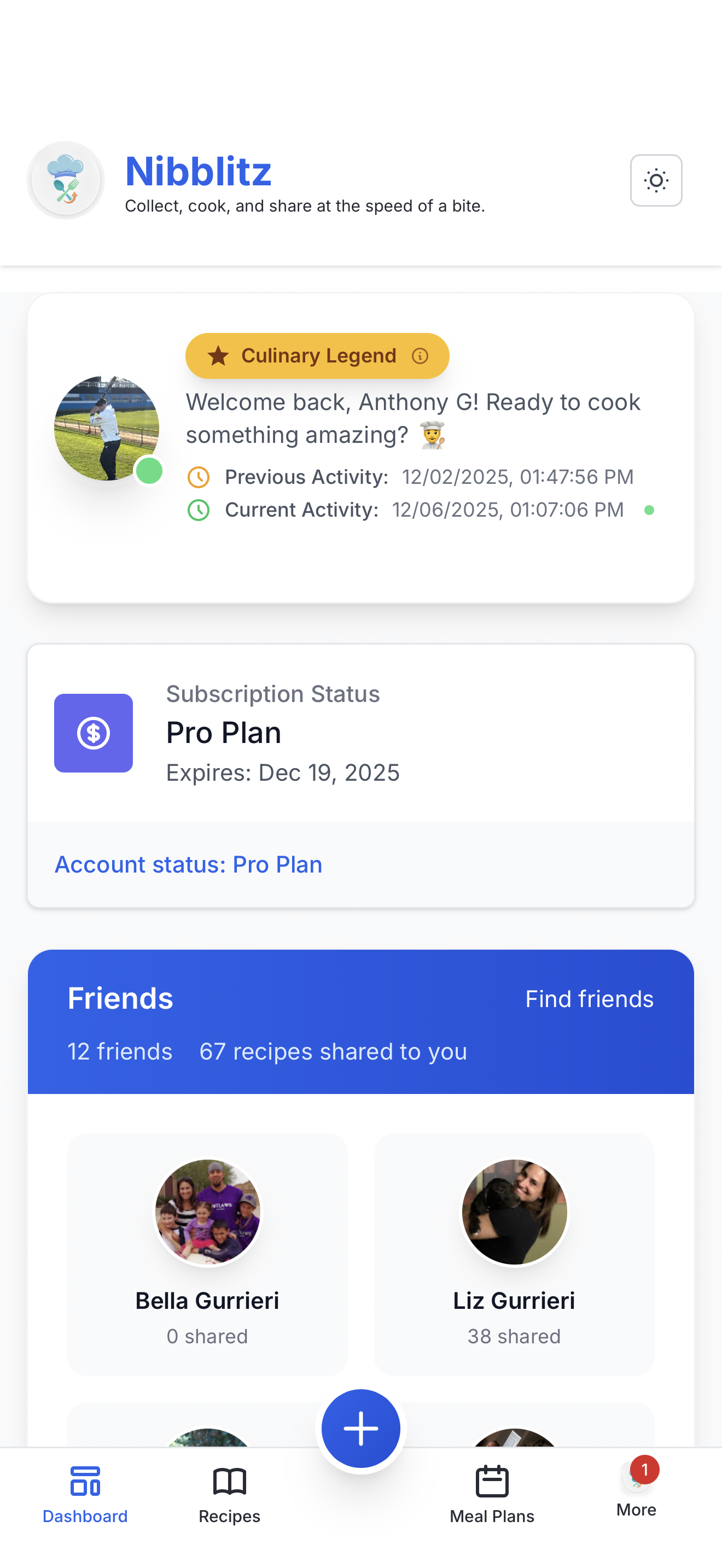 Nibblitz — Makes your recipes social - Screenshot 2 showing product features and functionality