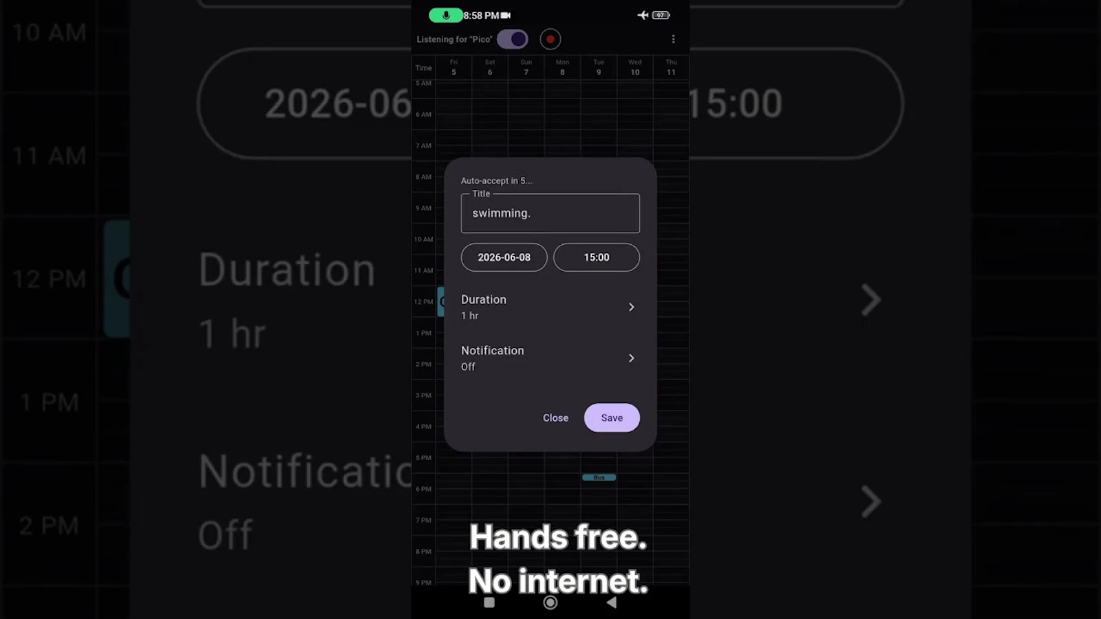 Hands Free Appointments Offline screenshot 1 (video preview)