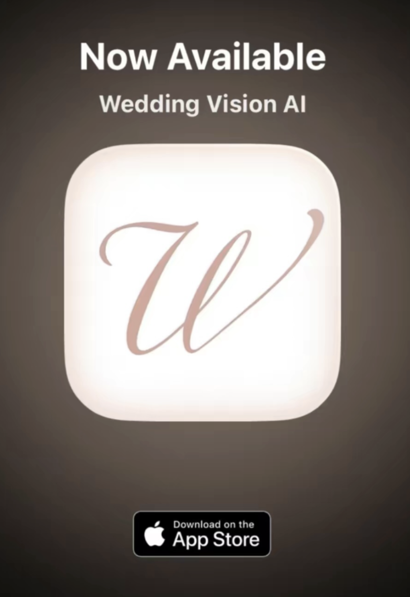 Wedding Vision AI for iPhone - Main product screenshot demonstrating key features and user interface