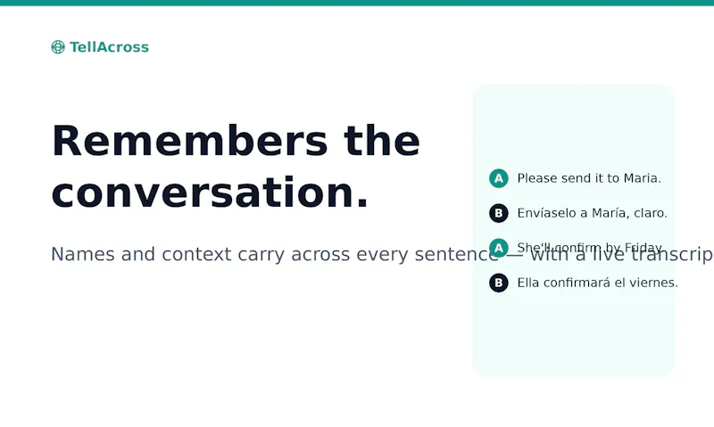 TellAcross screenshot 4