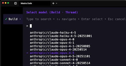 Mastra Code gallery image