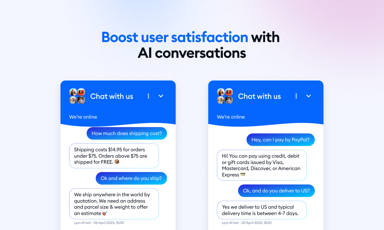 Lyro AI by Tidio media 4
