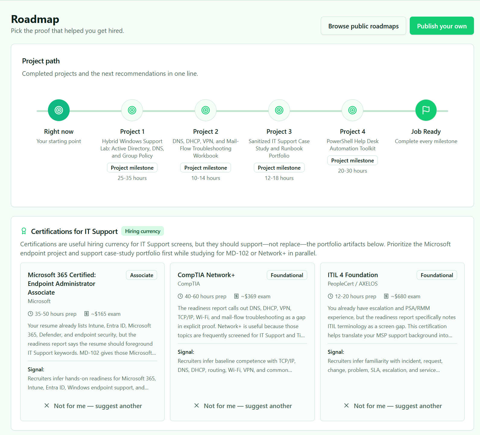 Projects2Jobs AI gallery image
