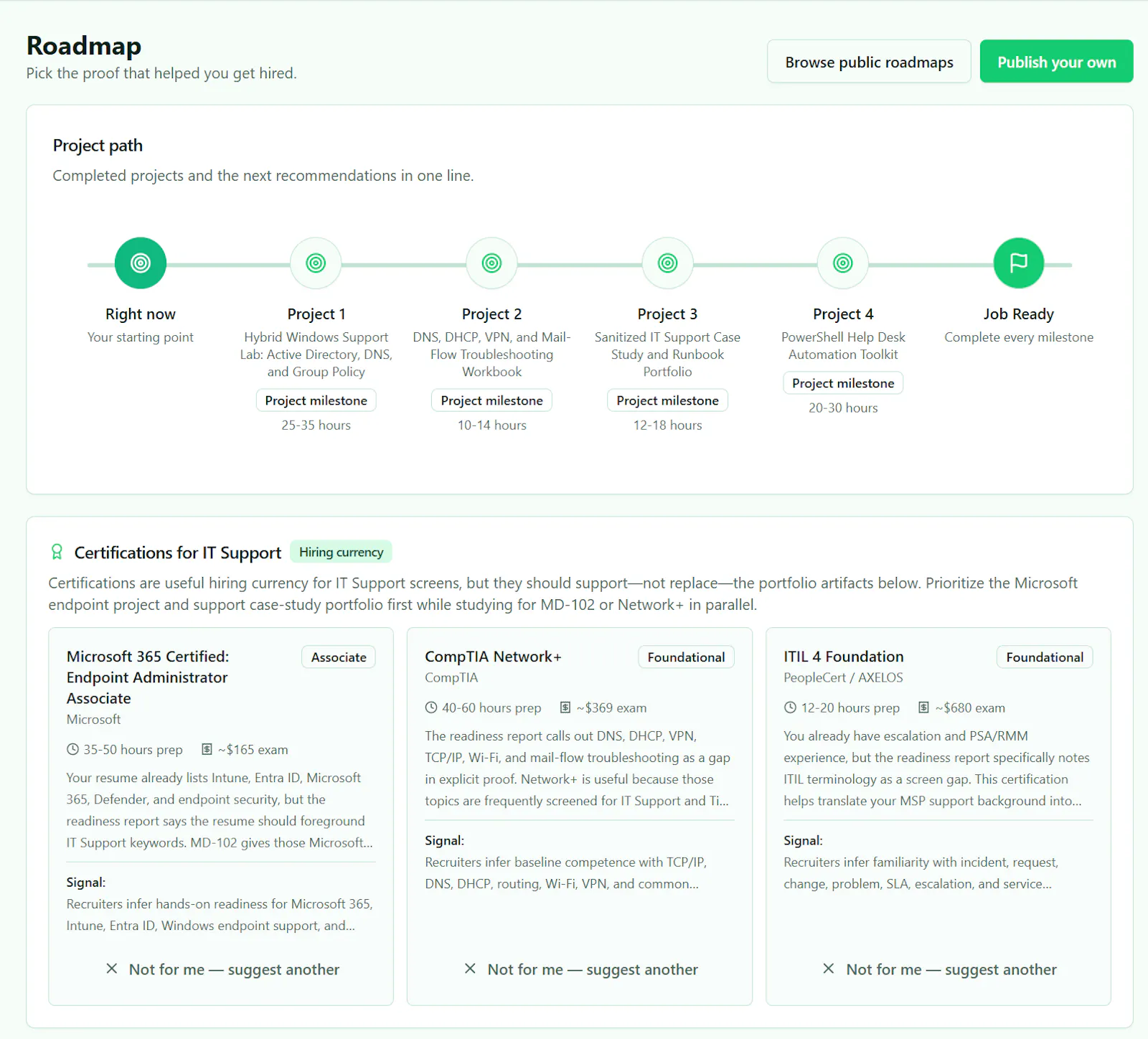 Projects2Jobs AI screenshot 3