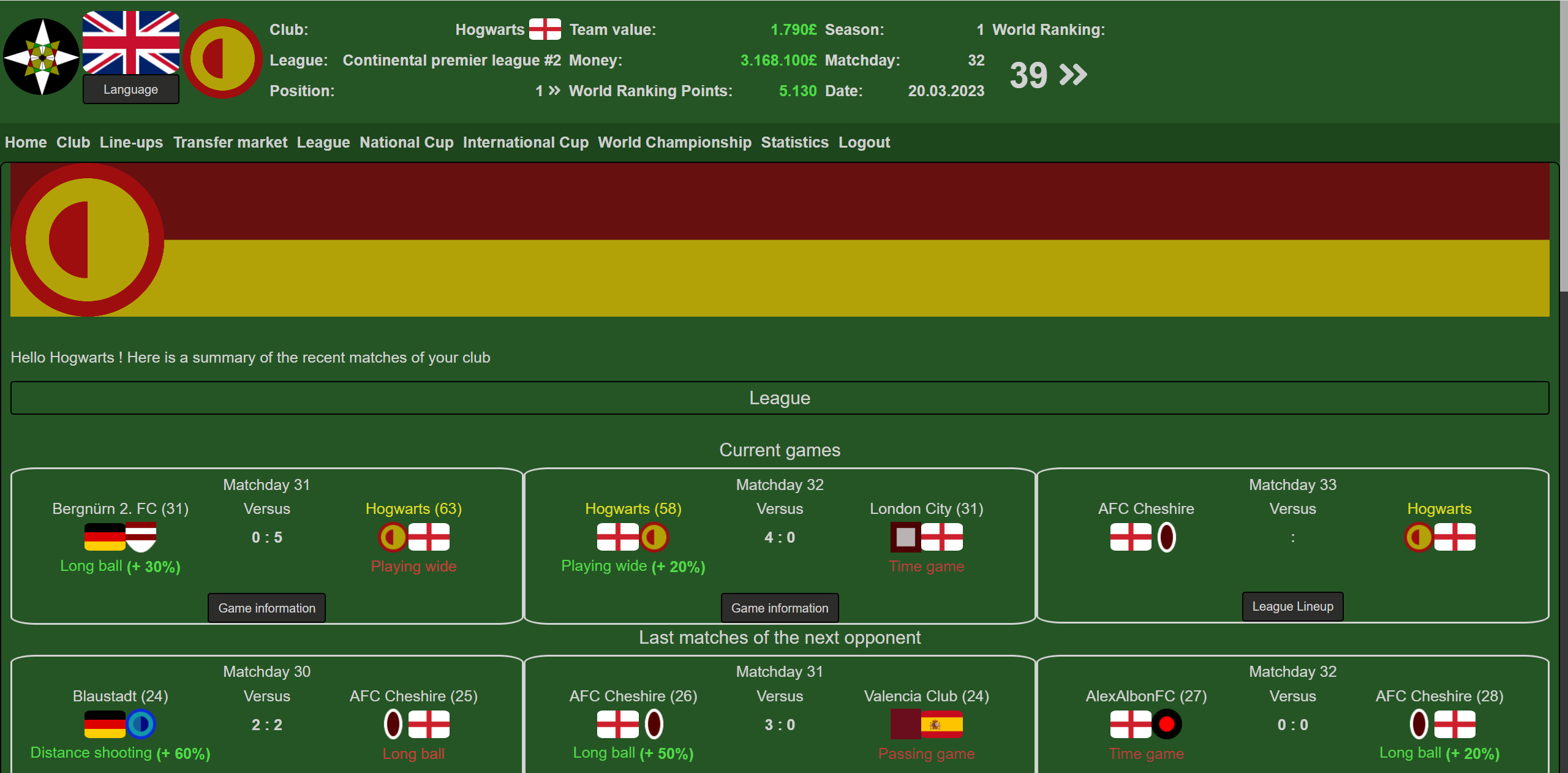 Soccer Club Manager - Seien Sie ein Fußballmanager in diesem kostenlosen Browserspiel Medien 4