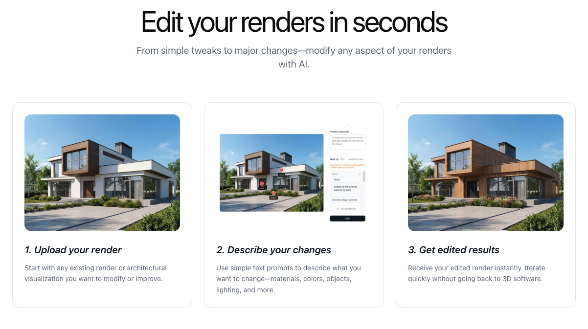 AI Edit Tool by Rendershop.ai gallery image