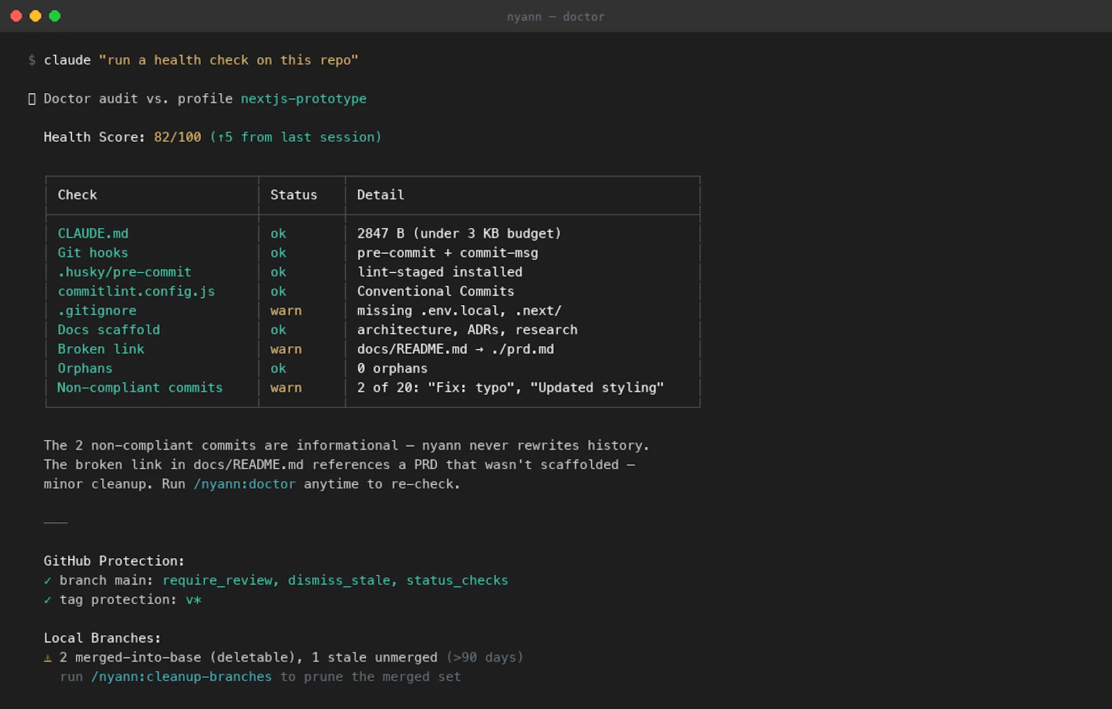  Nyann – Project Governance for Claude screenshot 3