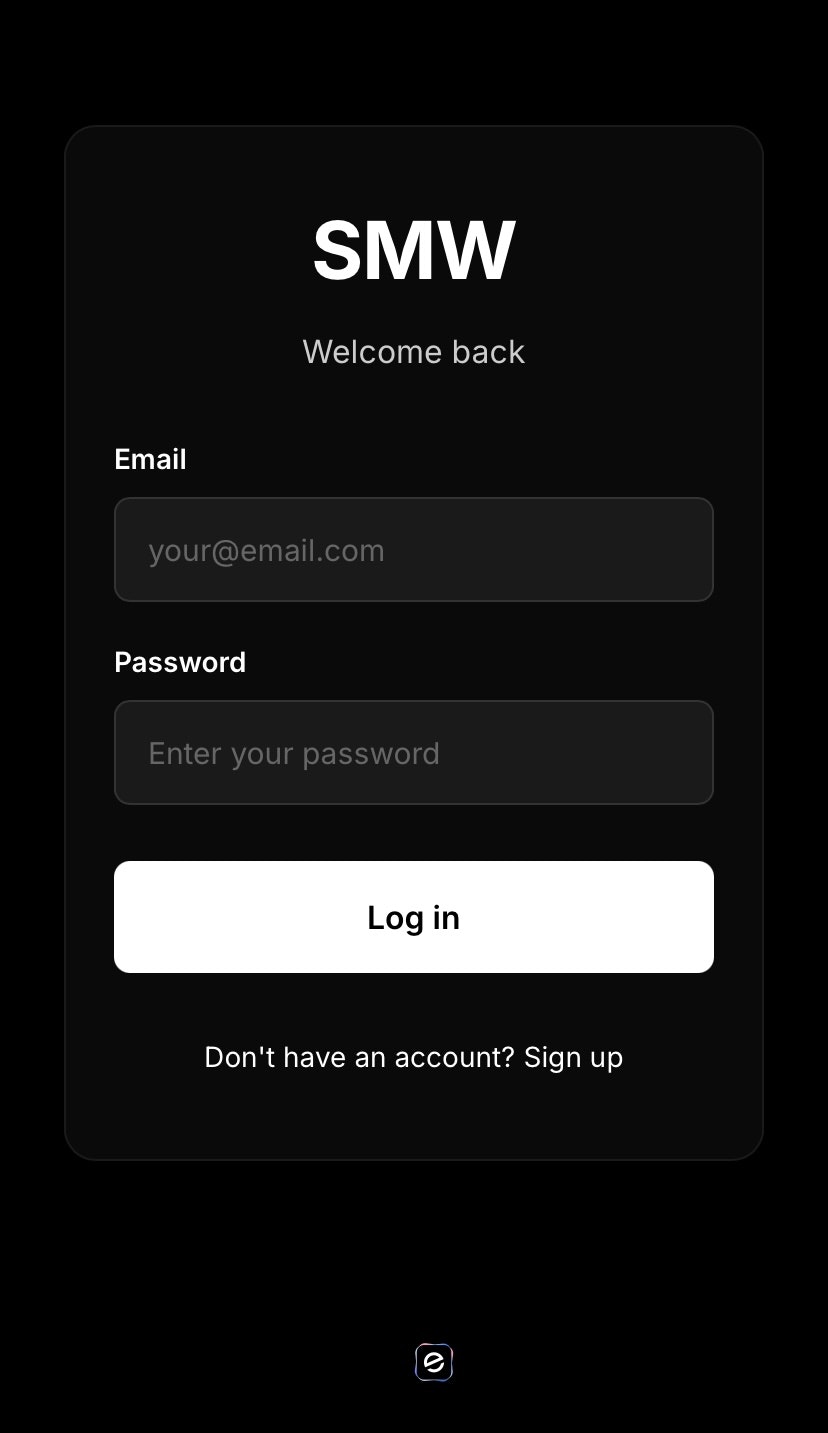 SMW - Main screenshot showing features and interface