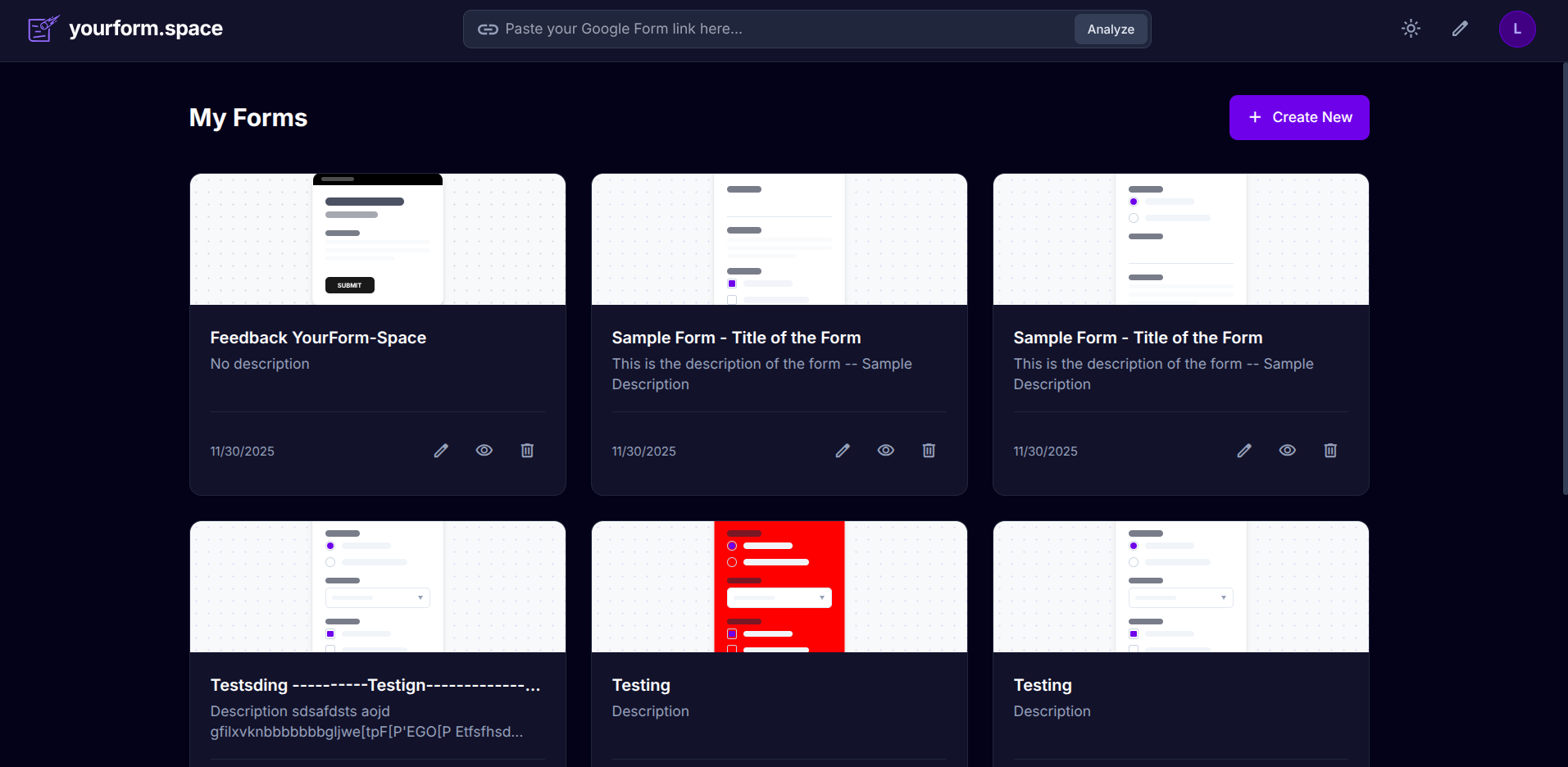 YourForm.Space gallery image