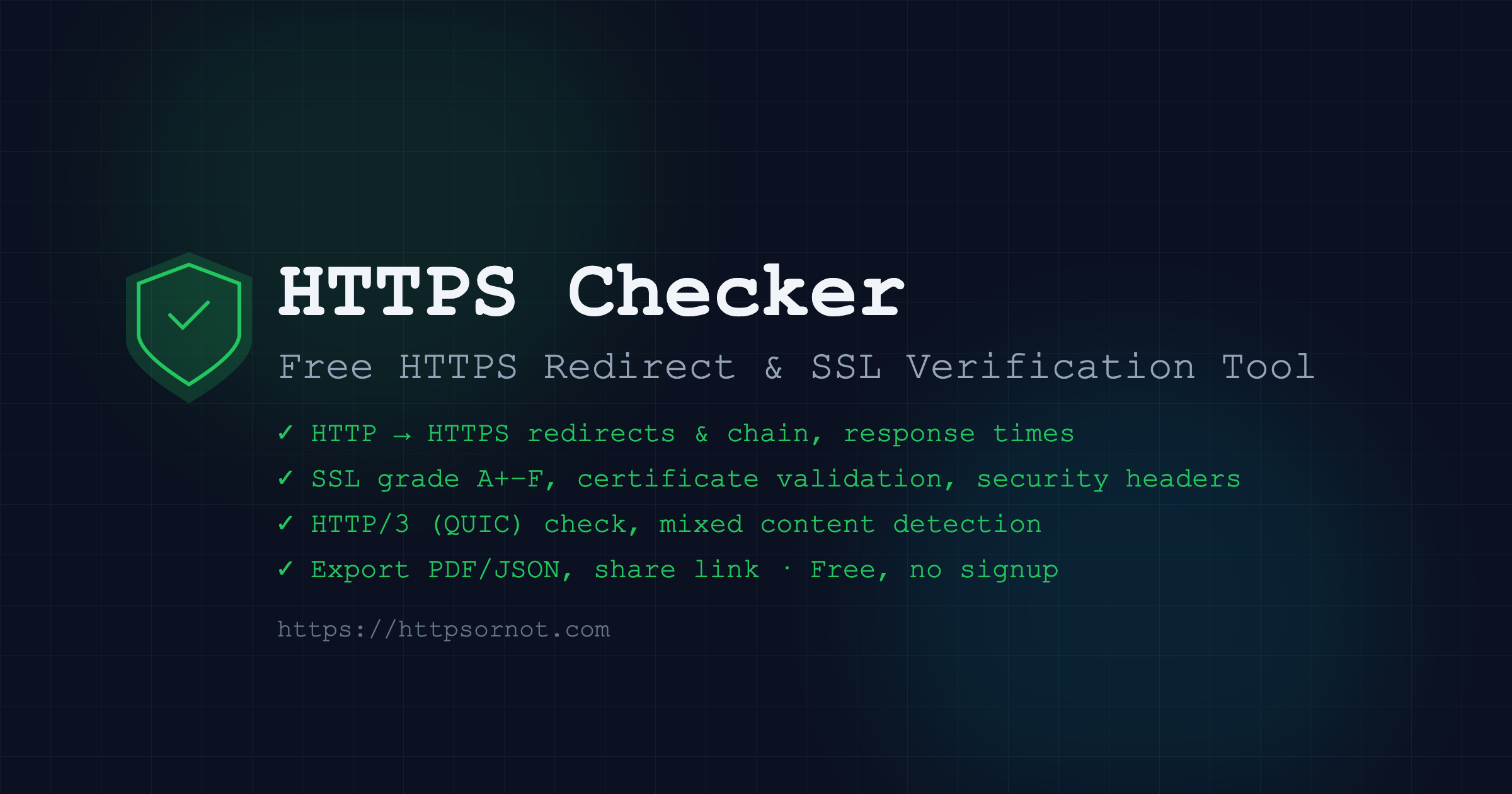 HTTPS Checker - Screenshot 2 showing product features and functionality