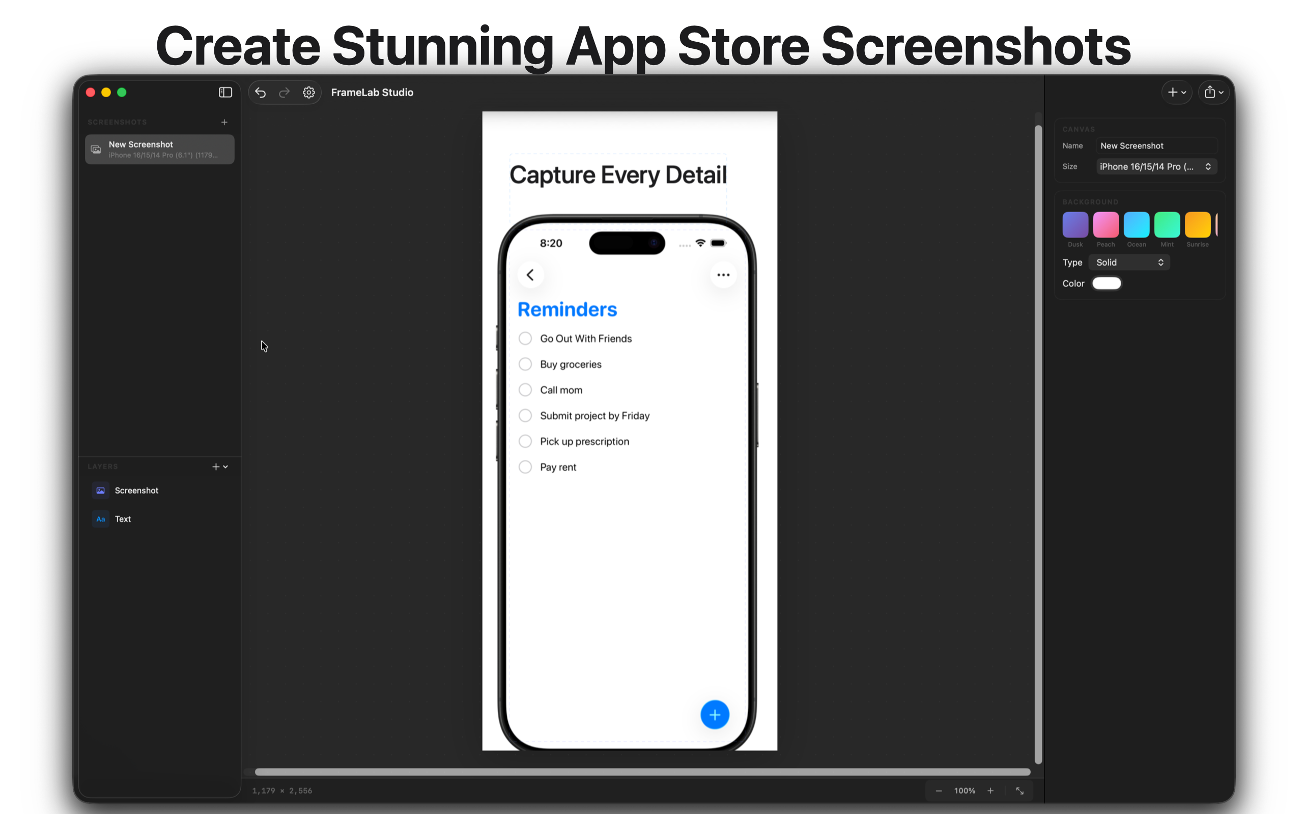 FrameLab Studio: App Store Screenshots gallery image