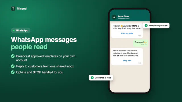 Trisend: Email, WhatsApp & SMS gallery image
