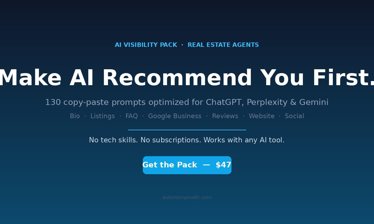 AI Visibility Pack 4 Real Estate Agents gallery image